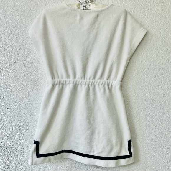 Hope & Henry Sailor Swimsuit & Terry Cloth Coverup Dress Sz 2T Pink Navy White - Picture 12 of 16